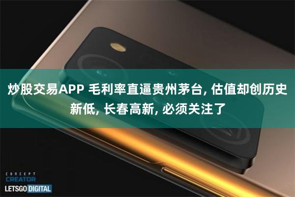 炒股交易APP 毛利率直逼贵州茅台, 估值却创历史新低, 长春高新, 必须关注了