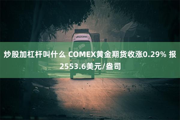 炒股加杠杆叫什么 COMEX黄金期货收涨0.29% 报2553.6美元/盎司