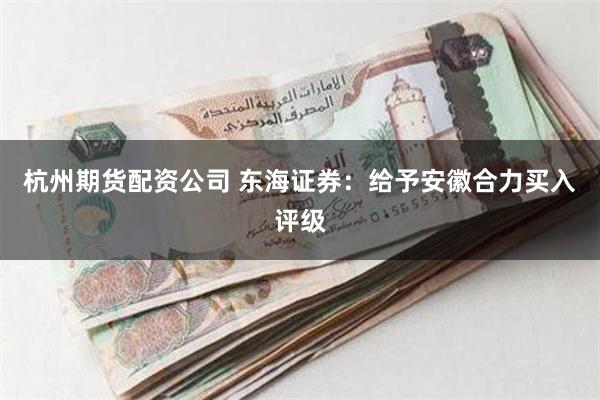 杭州期货配资公司 东海证券：给予安徽合力买入评级